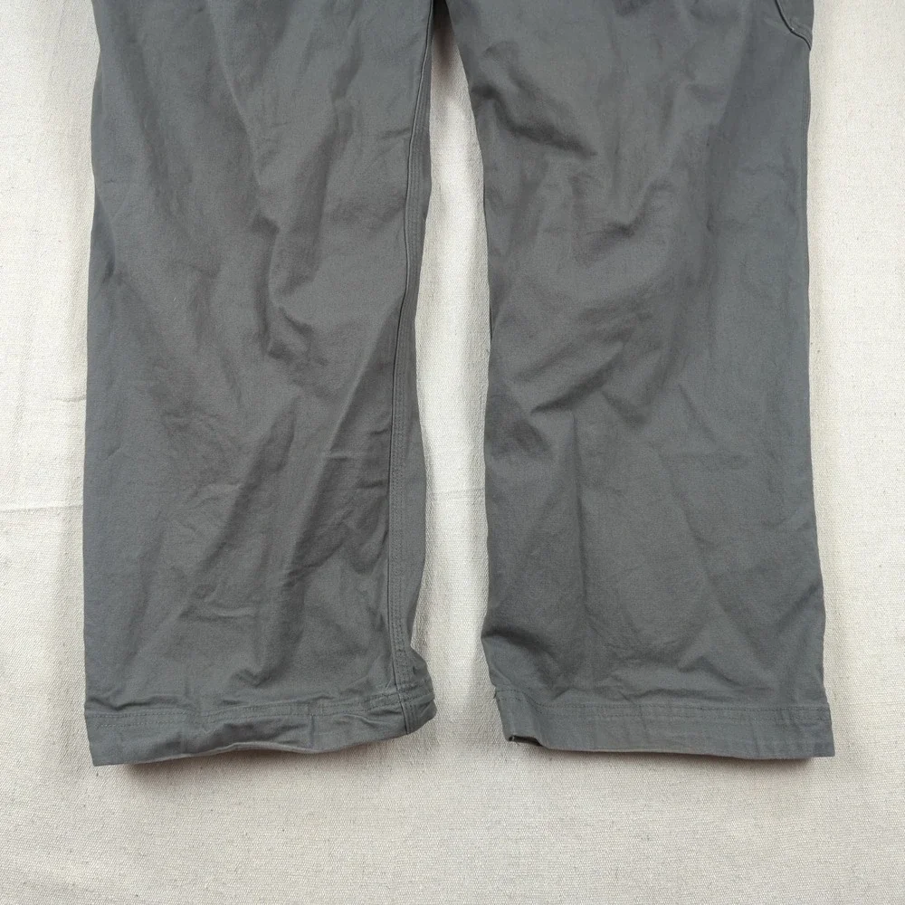 Duluth Trading Pants Mens 48x34 Khaki Flex Fire Hose Cargo Relaxed Utility